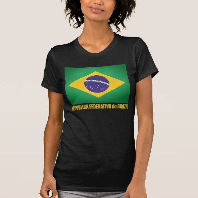 Brasiliansk Flagga Tee (Framsida)