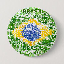 Brasiliansk flagga - text- Brasil
