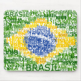 Brasiliansk flagga - text- Brasil Musmatta