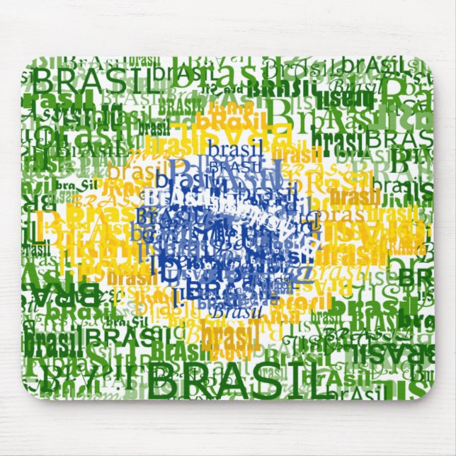 Brasiliansk flagga - text- Brasil Musmatta (Framsidan)