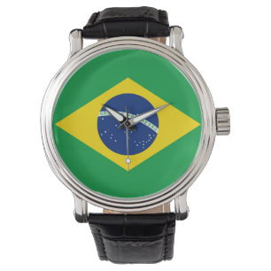 Brasiliansk Flagga Watch Armbandsur