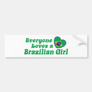 Brasiliansk flicka bildekal