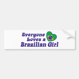 Brasiliansk flicka bildekal