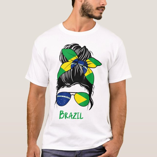 Brasiliansk flicka-flicka Chica Brasileira T Shirt (Framsida)