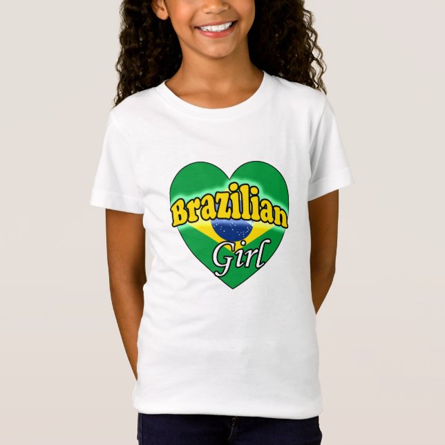 Brasiliansk flicka t-shirt (Framsida)