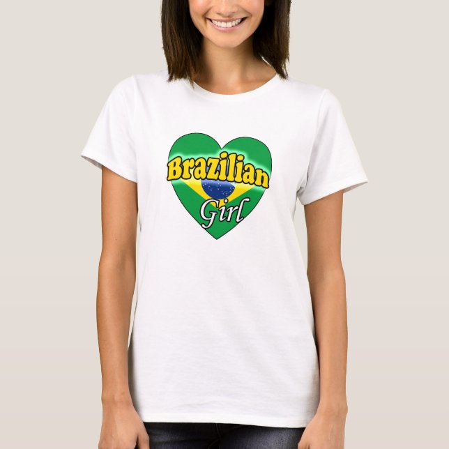 Brasiliansk flicka tee shirt (Framsida)
