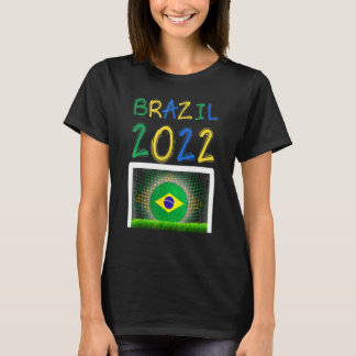 Brasiliansk fotboll 2022 Brasiliansk Flagga Futebo T Shirt