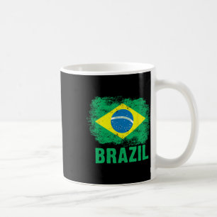 Brasiliansk fotboll Brasilianska flaggan Kaffemugg