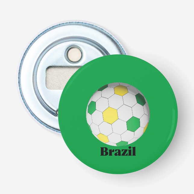 Brasiliansk fotboll flasköppnare (Framsidan)