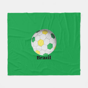 Brasiliansk fotboll fleecefilt