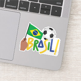 Brasiliansk fotboll klistermärken