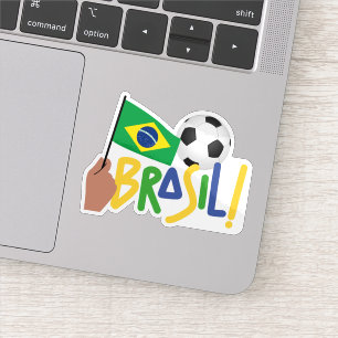 Brasiliansk fotboll klistermärken