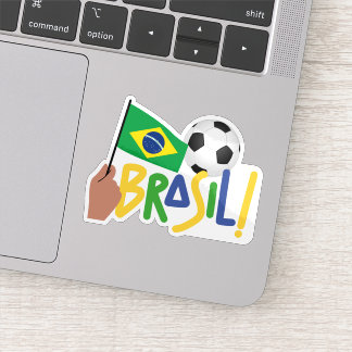 Brasiliansk fotboll klistermärken