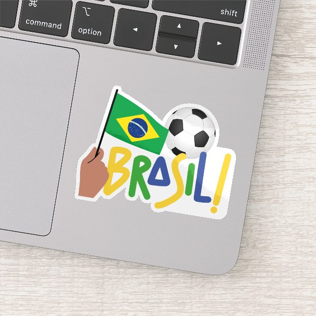 Brasiliansk fotboll klistermärken (Detalj)