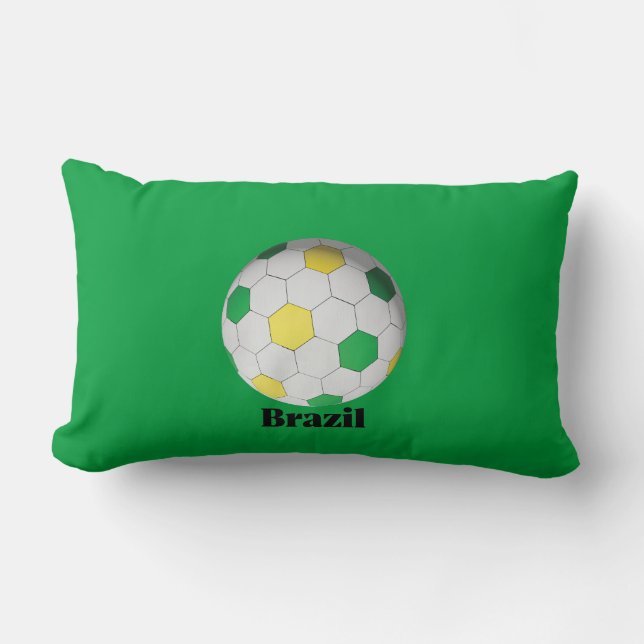 Brasiliansk fotboll lumbarkudde (Framsida)
