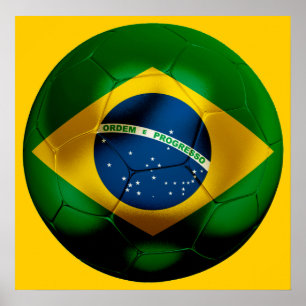Brasiliansk fotboll poster