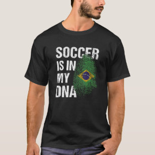 Brasiliansk fotbollsfotbollsbrasil Futbol T Shirt