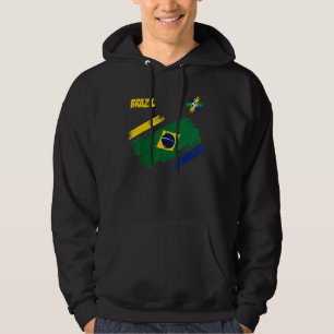 Brasiliansk fotbollsfotbollsspelare (brasiliansk m hoodie