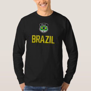 Brasiliansk fotbollslag Fläkt, Brasiliansk Flagga T Shirt