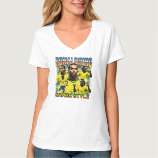 Brasiliansk fotbollslegend vintage 90-tal t shirt