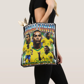 Brasiliansk fotbollslegend vintage 90-tal tygkasse