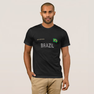 Brasiliansk fotbollsmatch Fläkt Shirt Heart T