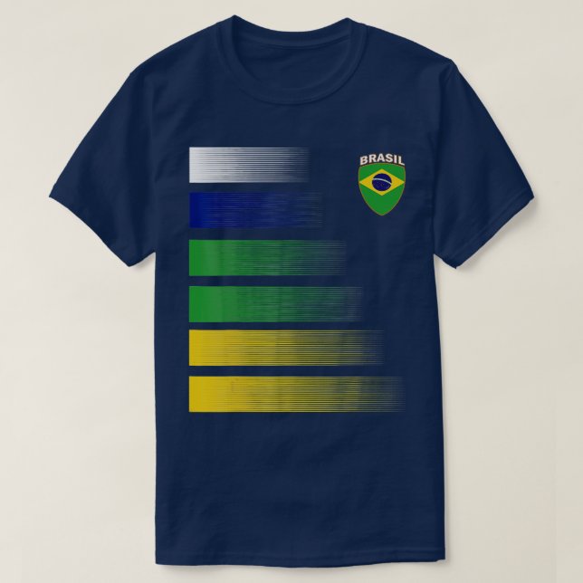 Brasiliansk fotbollsskor - brasiliansk fotbollsspe t shirt (Design framsida)