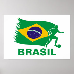 Brasiliansk fotbollsspelare, Flagga Poster