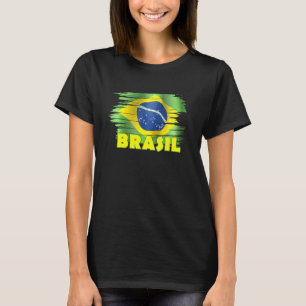 Brasiliansk fotbollsspelare i fotboll t shirt