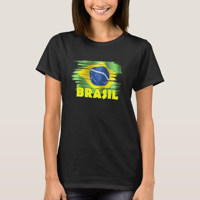 Brasiliansk fotbollsspelare i fotboll t shirt (Framsida)