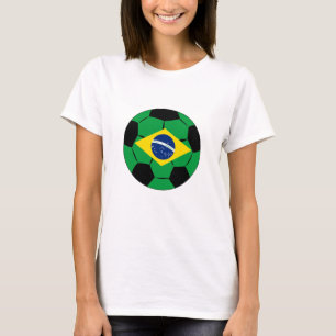 Brasiliansk fotbollsspelare Jersey Football Brazil T Shirt