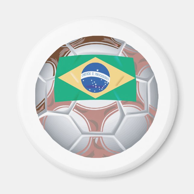 Brasiliansk fotbollsspelare magnet (Framsidan)