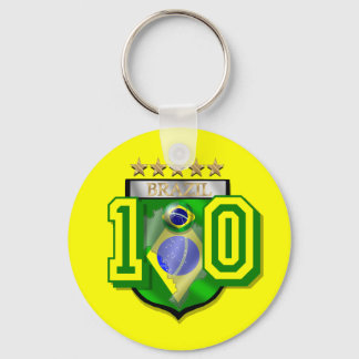Brasiliansk fotbollsspelare nyckelring