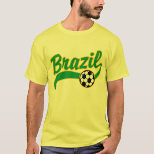 Brasiliansk fotbollsspelare t-shirt