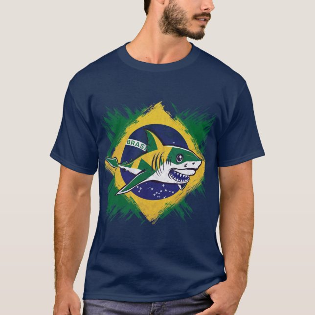 Brasiliansk haj t shirt (Framsida)