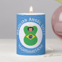 Brasiliansk Hannukah-ängel Flagga Personlig 
