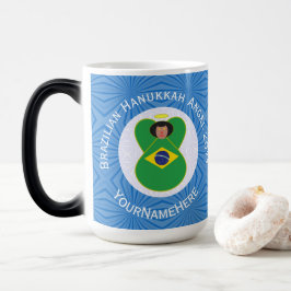 Brasiliansk Hanukkah Angel Flagga Personlig Magisk Mugg