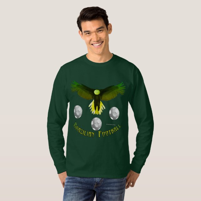 Brasiliansk isoccer Eagle Manar Långärmad Shirt T (Hel framsida)