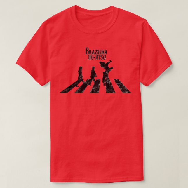 Brasiliansk Jiu Jitsu Abbey Road T Shirt (Design framsida)