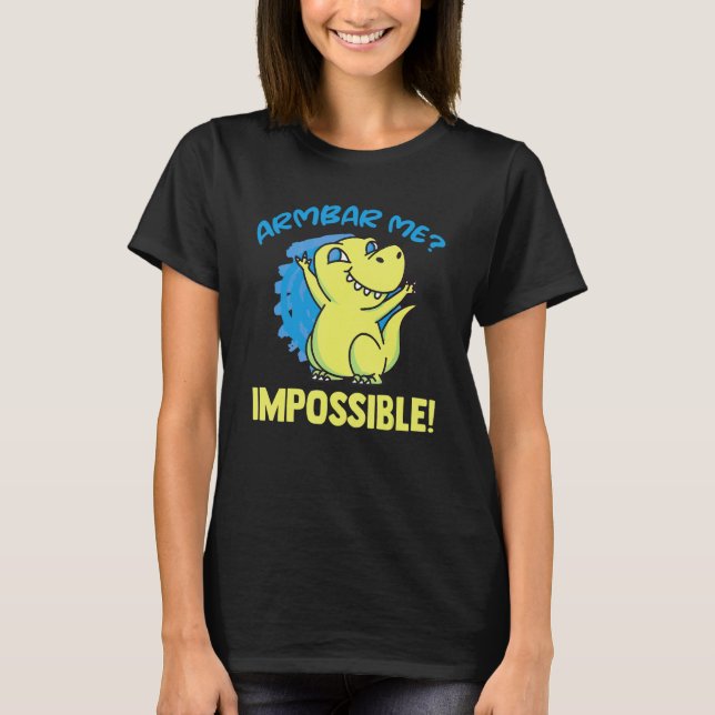 Brasiliansk Jiu Jitsu Armbar Rex Bjj T Shirt (Framsida)