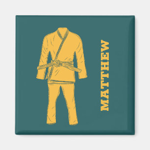 Brasiliansk Jiu Jitsu BJJ Gi Uniform Personlig Magnet