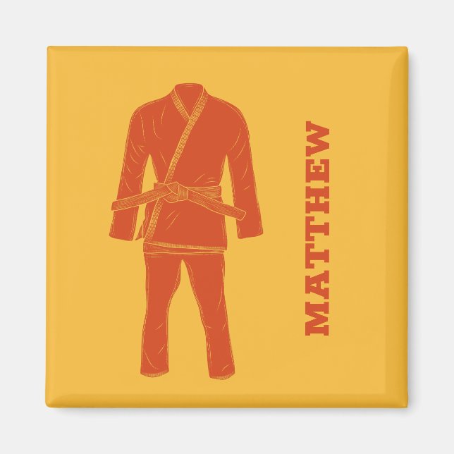Brasiliansk Jiu Jitsu BJJ Gi Uniform Personlig Mor Magnet (Framsidan)