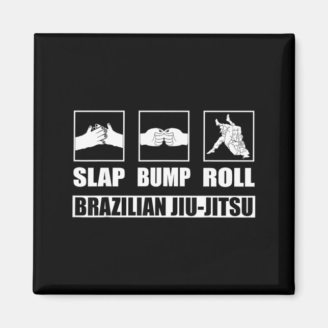 Brasiliansk Jiu-Jitsu BJJ Grappling Markkamp Magnet (Framsidan)