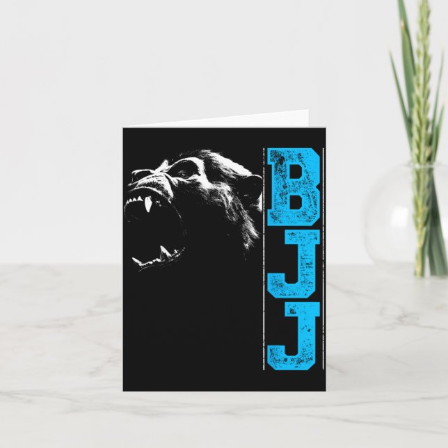 Brasiliansk Jiu Jitsu BJJ Guerilla Jiu Jitsu Goril Kort (Framsida)