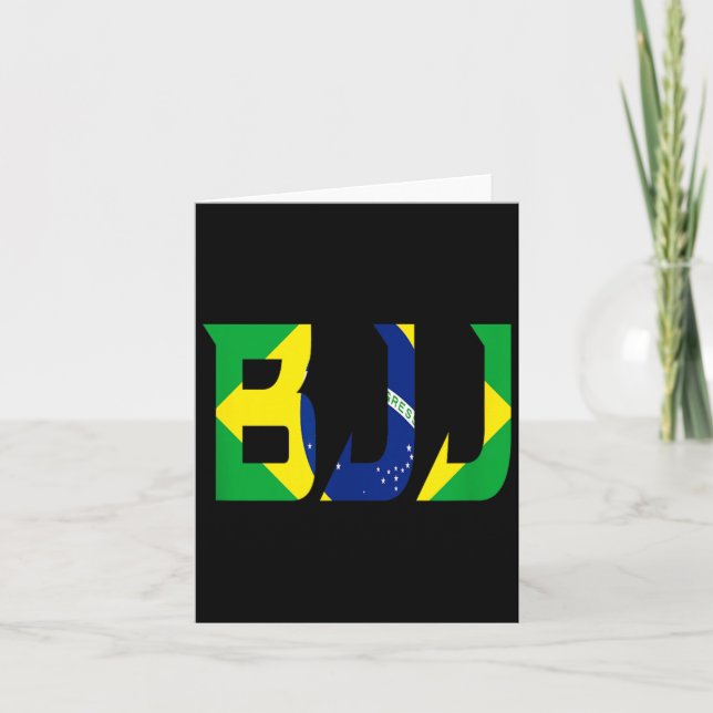 Brasiliansk Jiu Jitsu BJJ Kort (Framsida)