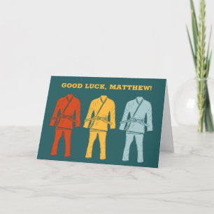 Brasiliansk Jiu Jitsu BJJ Personlig Lycka till Kort