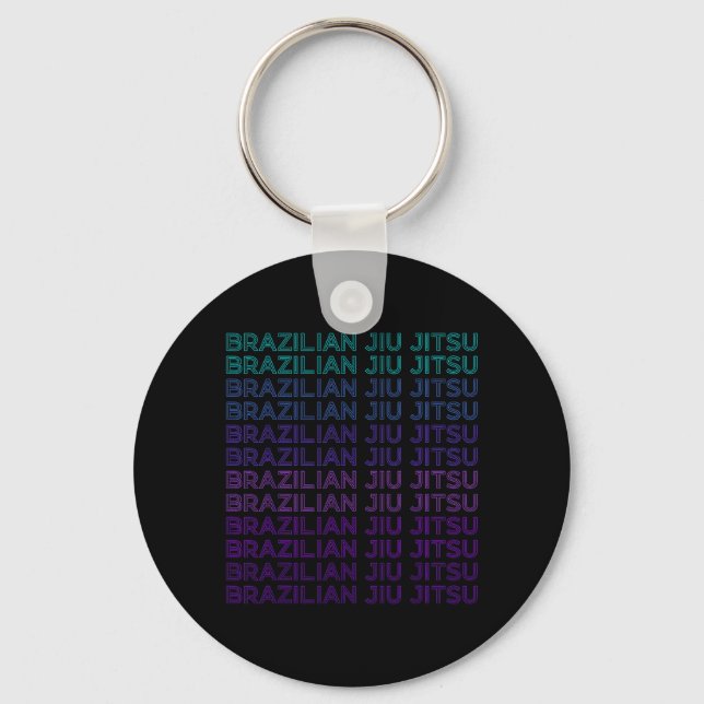 Brasiliansk Jiu Jitsu BJJ Retro Nyckelring (Framsida)