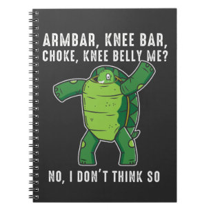 Brasiliansk Jiu jitsu BJJ Turtle-försvarsposition Anteckningsbok