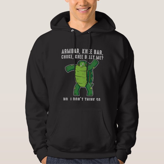 Brasiliansk Jiu jitsu BJJ Turtle-försvarsposition Hoodie (Framsida)