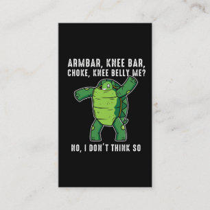 Brasiliansk Jiu jitsu BJJ Turtle-försvarsposition Visitkort